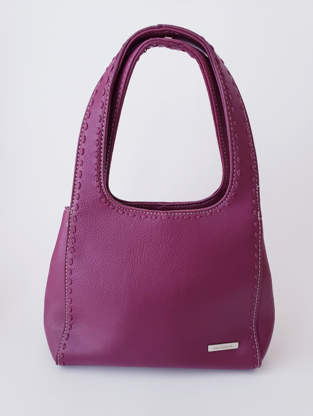 Vintage Nine And Company Burgundy Mini Leather Bag